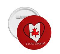 Drapeau du Canada Broche Badge Rond Bouton Pin pour décorer Chapeau Chemise Vêtements Sac Accessoires S