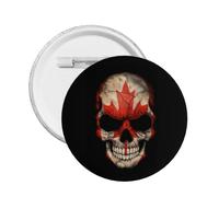 Drapeau du Canada Broche Badge Rond Bouton Pin pour décorer Chapeau Chemise Vêtements Sac Accessoires S