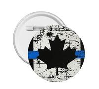 Drapeau du Canada Broche Badge Rond Bouton Pin pour décorer Chapeau Chemise Vêtements Sac Accessoires S