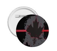 Drapeau du Canada Broche Badge Rond Bouton Pin pour décorer Chapeau Chemise Vêtements Sac Accessoires S