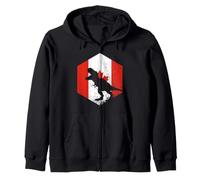 Drapeau du Canada Dinosaure Sweat à Capuche