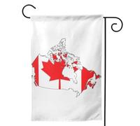 Drapeau du Canada - Drapeaux de jardin saisonniers pour l'extérieur - Durable - Double face - Décoration de vacances