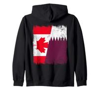 Drapeau du Canada et du Qatar | Canadian Qatari Roots Sweat à Capuche