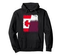 Drapeau du Canada et du Qatar | Canadian Qatari Roots Sweat à Capuche
