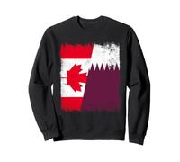 Drapeau du Canada et du Qatar | Canadian Qatari Roots Sweatshirt