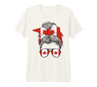 Drapeau du Canada fière Fille canadienne T-Shirt Haut de Gamme
