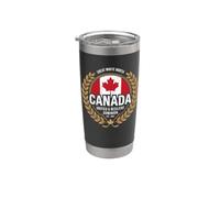Drapeau du Canada graphique Great White North Resilient Dominion Gobelet isotherme en acier inoxydable double paroi