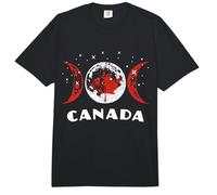 Drapeau du Canada Lune Feuille d'érable canadienne Comfort Colors Adult Heavyweight T-Shirt