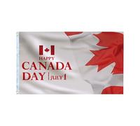 Drapeau du Canada NTf281 Toile en polyester pour intérieur et extérieur Blanc 150 x 90 cm