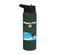 Drapeau du Canada pour amoureux des chutes du Niagara Stainless Steel Insulated Water Bottle
