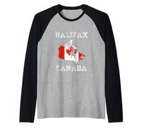 Drapeau du Canada Vieilli Fierté d'Halifax Manche Raglan