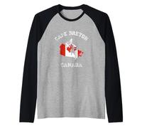 Drapeau du Canada Vieilli Fierté du Cap-Breton Manche Raglan