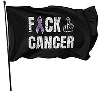 Drapeau du cancer FCK 0,9 x 1,5 m extérieur décoratif cour bannière simple face fête vacances jardin drapeau