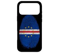 Drapeau du Cap Verde avec Empreintes digitales dans Mon ADN - Cadeau pour Cabo Verdean Coque pour iPhone 17 Pro Max