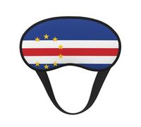 Drapeau du Cap-Vert C'est un masque pour les yeux à bord noir. Le masque doux pour les yeux peut améliorer la qualité du sommeil et est adapté pour l'intérieur, l'extérieur et les voyages.