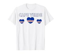 Drapeau du Cap-Vert, Drapeau du Cap-Vert, Cap-Vert T-Shirt Graphique avec Valeur, Homme, Blanc, M
