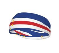 Drapeau du Cap-Vert Mode Sport Bandeau Absorbant la Sueur pour Running Fitness Élastique Respirant Toutes saisons