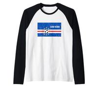 Drapeau du Cap-Vert Requins Bleus Manche Raglan