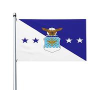 Drapeau du chef d'état-major des États-Unis Drapeaux de l'armée de l'air 0,9 x 1,5 m Drapeau de décoration extérieure Bannière légère Drapeaux de fête à la maison Yard 3 x 5 drapeaux