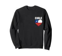 Drapeau du Chili en Forme de cœur Sweatshirt