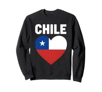 Drapeau du Chili en Forme de cœur Sweatshirt