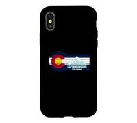 Drapeau du Colorado Aspen Highlands Ski Resort Skieur Cadeau Coque pour iPhone X/XS