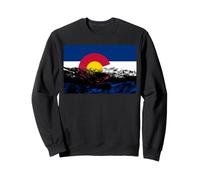 Drapeau du Colorado avec des Montagnes Sweatshirt