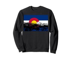 Drapeau du Colorado avec des Montagnes Sweatshirt