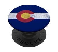 Drapeau du Colorado Denver Aspen Boulder Springs Pueblo PopSockets PopGrip Adhésif