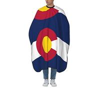 Drapeau Du Colorado Et Du Texas (États-Unis) Unisexe Capes De Coiffeur De Salon Professionnelle Cape De Barbier Résistant Aux Taches Cape De Coiffure Pour Usage Domestique 168X140Cm