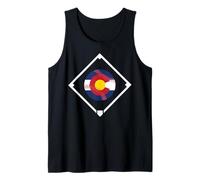 Drapeau du Colorado - Joueur de balle de baseball - Coloradan Débardeur