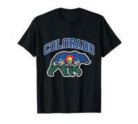 Drapeau du Colorado - Paysage des Montagnes rocheuses - Ours Graphique T-Shirt