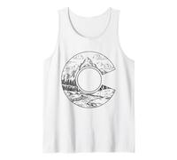 Drapeau du Colorado Rocky Mountain Vintage Nature Lover Débardeur