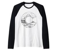 Drapeau du Colorado Rocky Mountain Vintage Nature Lover Manche Raglan