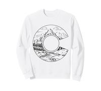 Drapeau du Colorado Rocky Mountain Vintage Nature Lover Sweatshirt
