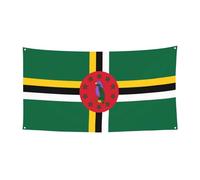 Drapeau du Commonwealth de la Dominique - Bannière à suspendre pour les fêtes en bord de mer ou les festivals, etc