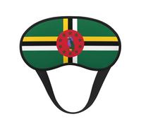 Drapeau du Commonwealth de la Dominique. C'est un masque pour les yeux à bord noir. Le masque doux pour les yeux peut améliorer la qualité du sommeil et est adapté pour l'intérieur, l'extérieur et les