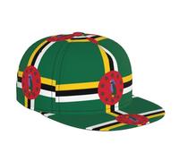 Drapeau du Commonwealth de la Dominique Chapeau de soleil sportif, casquette décontractée pour tous les jours, casquette de baseball réglable, convient pour les voyages et le quotidien Noir