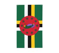 Drapeau du Commonwealth de la Dominique. Drapeau décoratif d'extérieur 0,9 x 1,5 m, bannière verticale en polyester. Convient pour une utilisation comme décoration extérieure