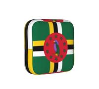 Drapeau du Commonwealth de la Dominique Sac de Rangement à l'épreuve des Périodes - Hygiène féminine - Étui de voyage pour serviettes hygiéniques - Pochette discrète pour porte-monnaie ou bureau
