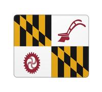 Drapeau du Comté De Baltimore, Maryland Tapis De Souris Petit Tapis De Souris Gaming Lavable Mouse Pad pour Voyage Maison Jeu 25X30Cm