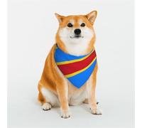 Drapeau du Congo Bandana pour chiens de petite, moyenne et grande taille, foulard triangle pour chat ou garçon