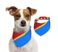 Drapeau du Congo Bandana pour chiens de petite, moyenne et grande taille, foulard triangle pour chat ou garçon
