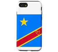 Drapeau du Congo Congo Cœur Fier Patrimoine fête Nationale Coque pour iPhone SE (2020) / 7/8