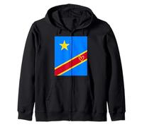 Drapeau du Congo Congo Cœur Fier Patrimoine fête Nationale Sweat à Capuche