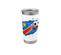 Drapeau du Congo Fierté Congolaise Garçons Enfants Gobelet isotherme en acier inoxydable double paroi