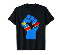 Drapeau du Congo Handfist Racines Congolaises République du Congo RDC T-Shirt