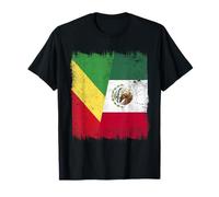 Drapeau du Congo Mexique | Racines mexicaines congolaises T-Shirt