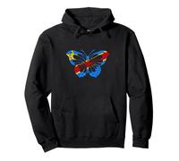 Drapeau du Congo Papillon Racines Congolaises République du Congo RDC Sweat à Capuche