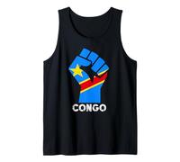 Drapeau du Congo Racines Congo République du Congo Handfist RDC Débardeur